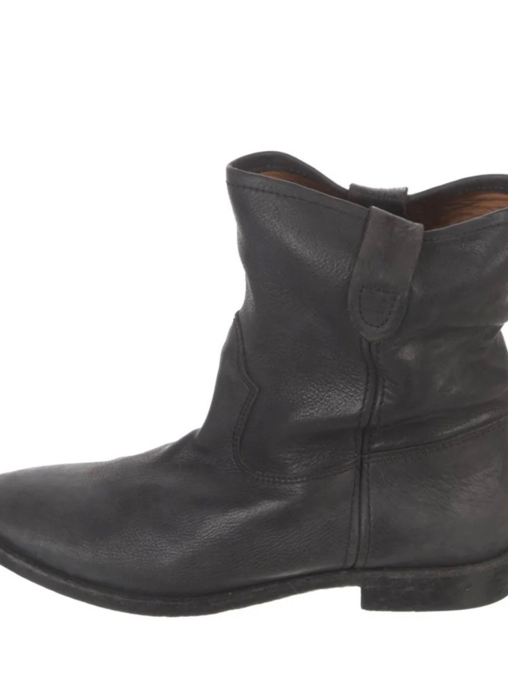 Isabel Marant Black Leather Moto Ankle Boots – Size 9 (FR 40) - Picture 2 of 5